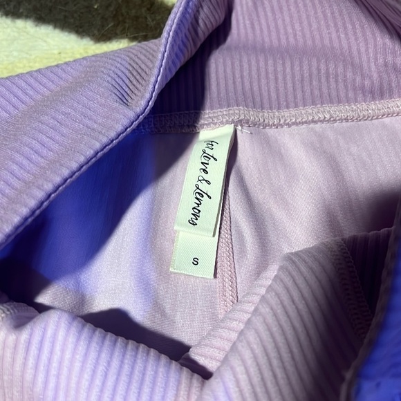 for love & lemons Purple Athletic Shorts - Picture 2 of 3
